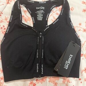 Bebe Sport Black and White Bra